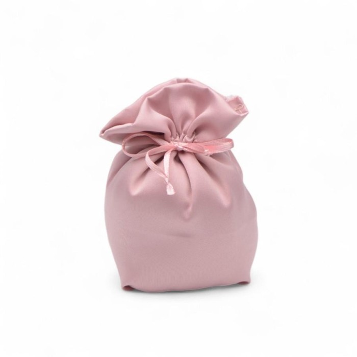 SACCHETTO RASO BON BON 12XH13 ROSA ANTICO